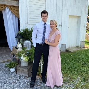 Levkoff size small dusty rose bridesmaid dress!